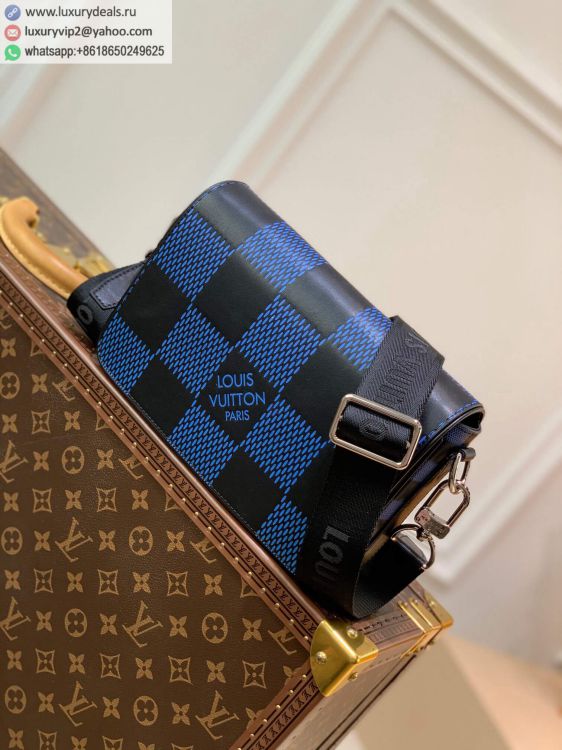 Louis Vuitton LV Studio Messenger N50037 Men Leather Shoulder Bags Blue