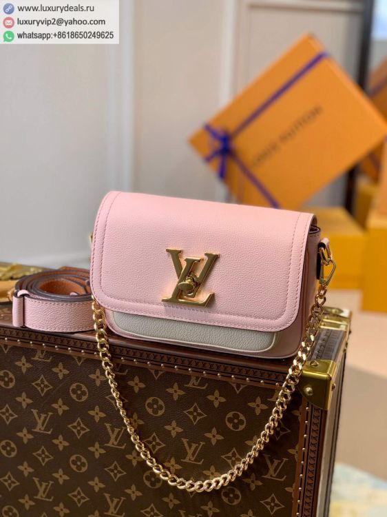 Louis Vuitton LV Lockme Tender cross-body bag M58555 Women Leather Shoulder Bags Pink