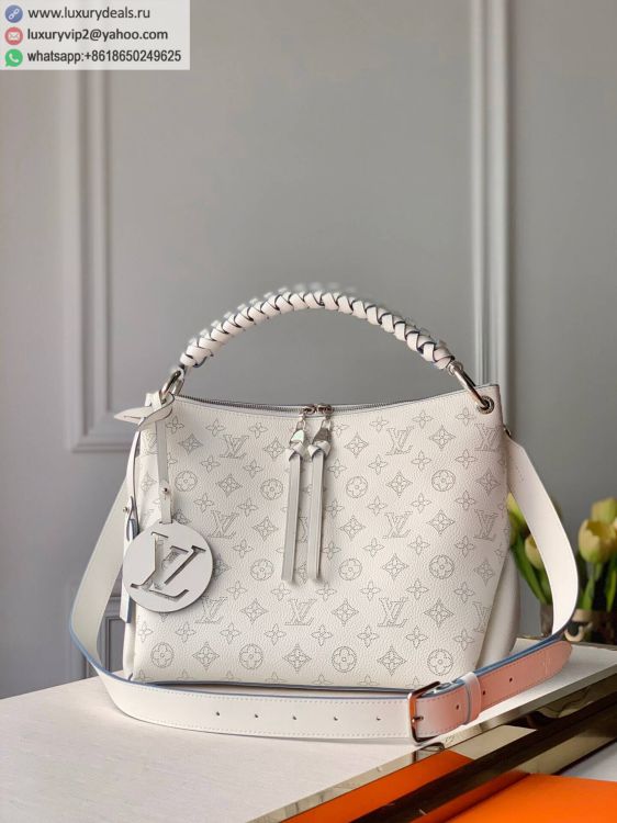 Louis Vuitton LV Beaubourg Hobo MM bag M56201 Women Leather Shoulder Bags White
