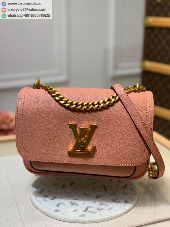 Louis Vuitton LV Lockme Chain bag M57071 Women Leather Shoulder Bags Pink