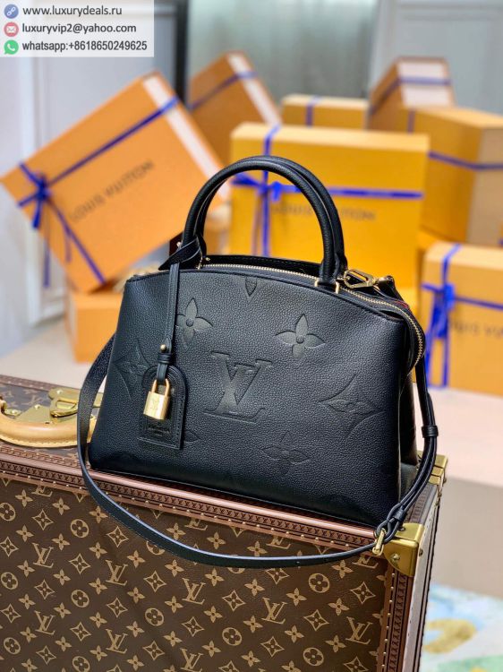 Louis Vuitton LV Petit Palais handbag M58916 Women Leather Shoulder Bags Black