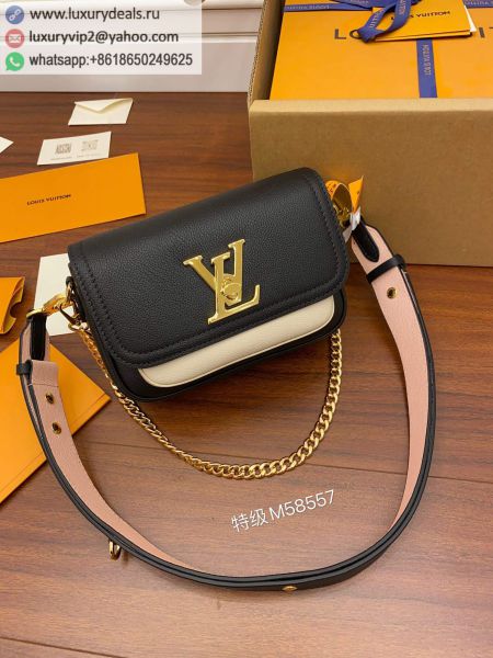 Louis Vuitton LV Lockme Tender Bag M58557 Black Leather Shoulder Bags