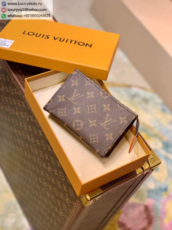 Louis Vuitton LV Toiletry Pouch 15 M47546 Women Monogram Clutch Bags Monogram