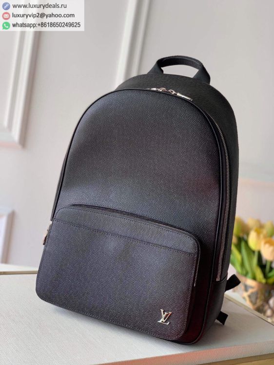 Louis Vuitton LV Alex M30258 Men Leather Backpack Bags Black