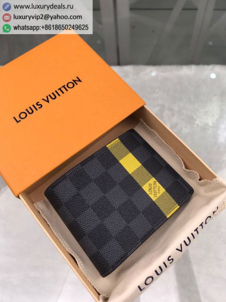 Louis Vuitton LV Slender N60087 Yellow PVC Wallets