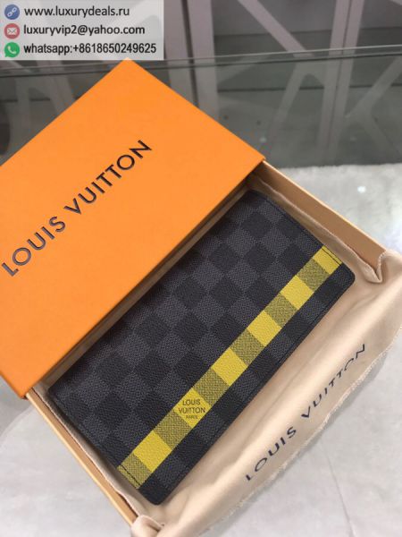 Louis Vuitton LV Brazza N60089 Yellow PVC Wallets