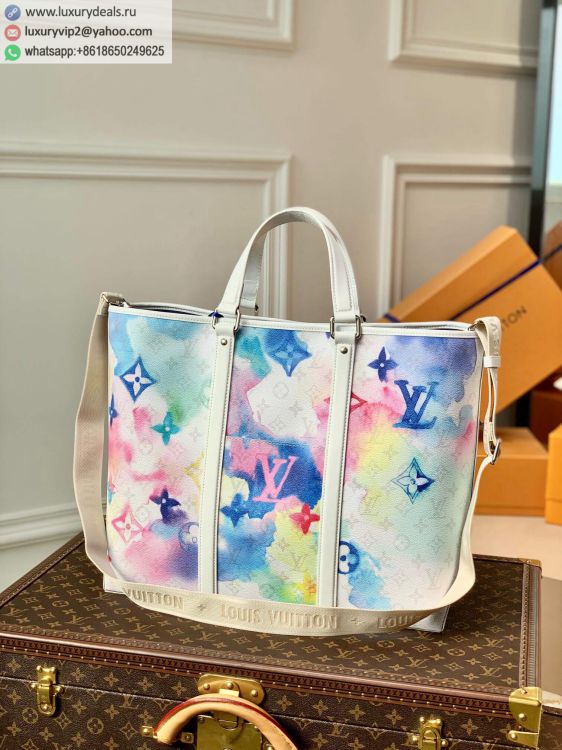 Louis Vuitton LV New Tote GM M45754 Men Multi-Color PVC Tote Bags