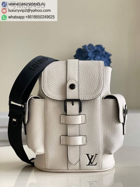 Louis Vuitton LV Christopher XS M58493 White Leather Shoulder Bags