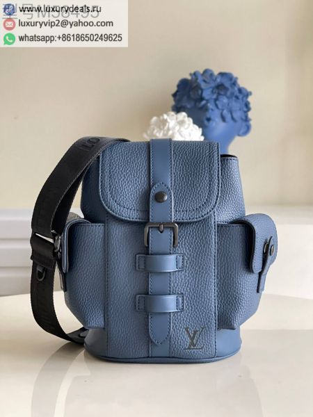 Louis Vuitton LV Christopher XS M58494 Blue Leather Shoulder Bags