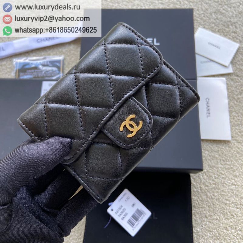 CHANEL Wallets A31504 Black Gold