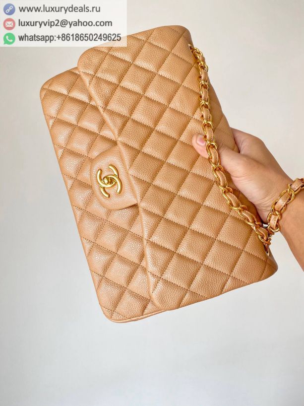 CHANEL Haas Classic flap bag CF30 A58600 Nude Gold Buckle