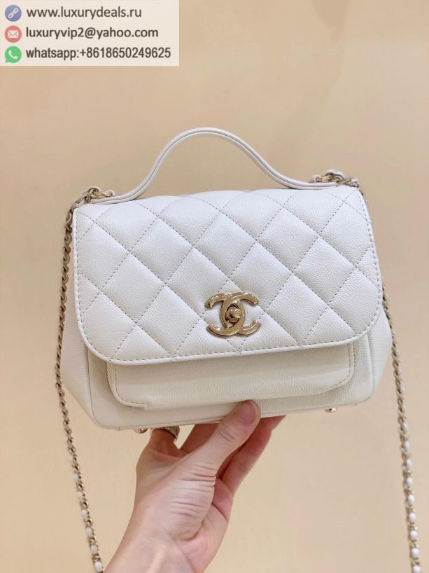 CHANEL Haas Messenger Bags A93749 White