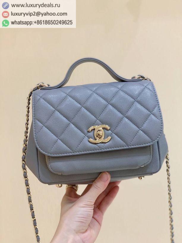 CHANEL Haas Messenger Bags A93749 Grey