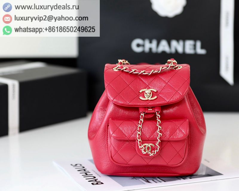 CHANEL 2022CCS Backpack AS2908 Red