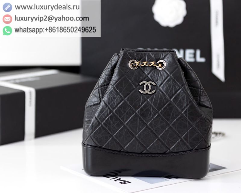 CHANEL Gabrielle Backpack A93820 Black