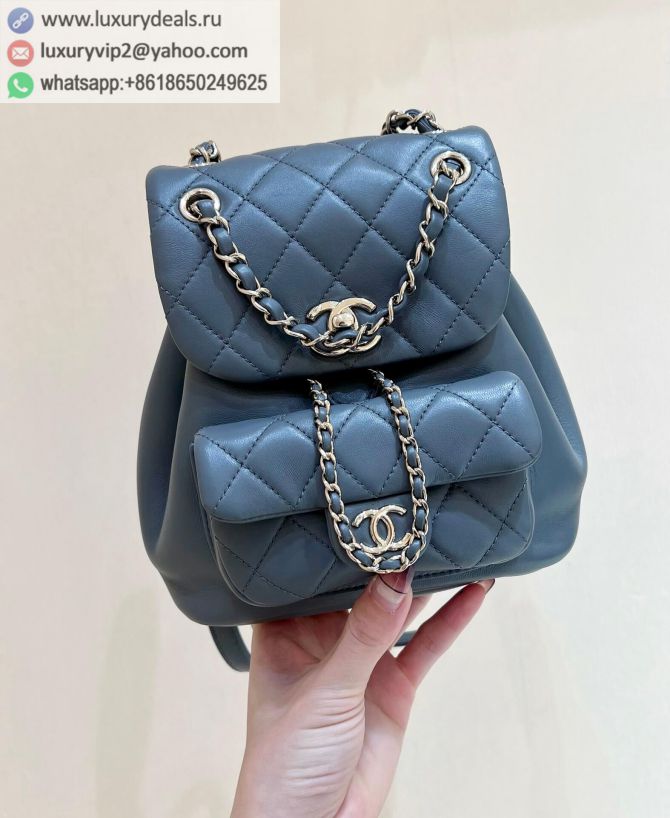 CHANEL 22A Backpack AS2908 Grey