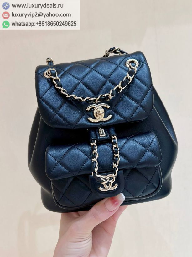 CHANEL 22A Backpack AS2908 Black