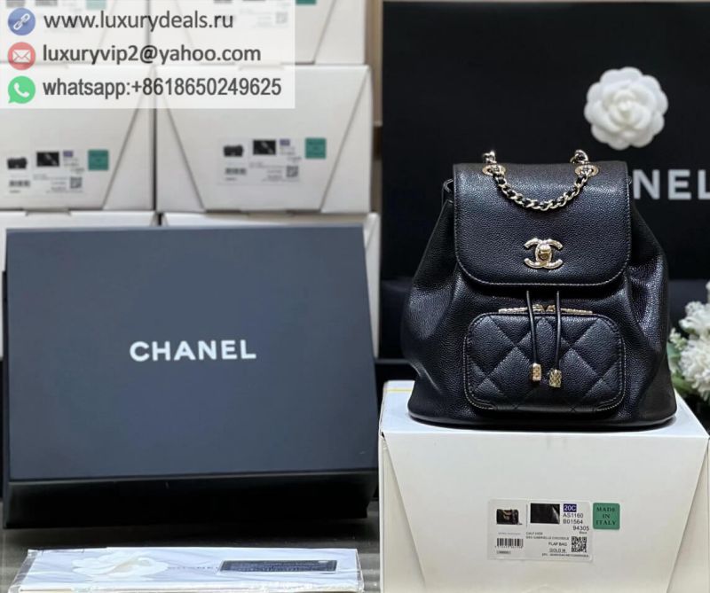 CHANEL 22b FW Backpack AS3530 Black