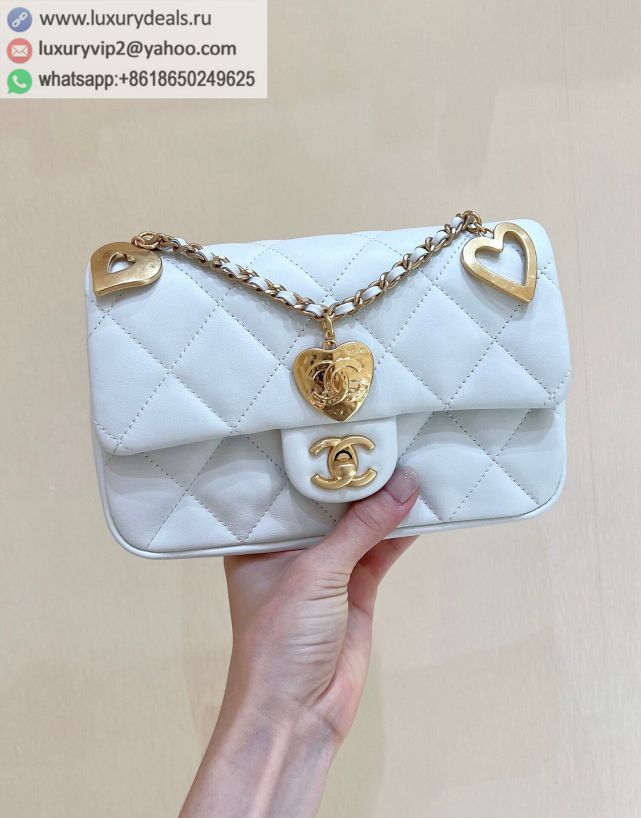 CHANEL CF Limited Edition Chain Bags AS3457 White