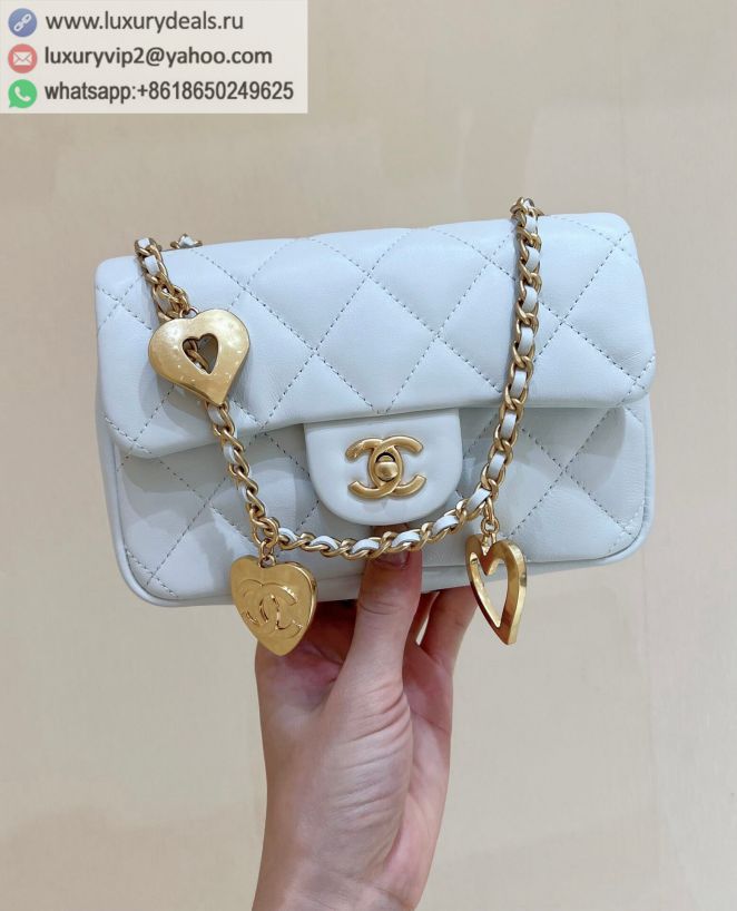 CHANEL CF Limited Edition Chain Bags AS3456 White