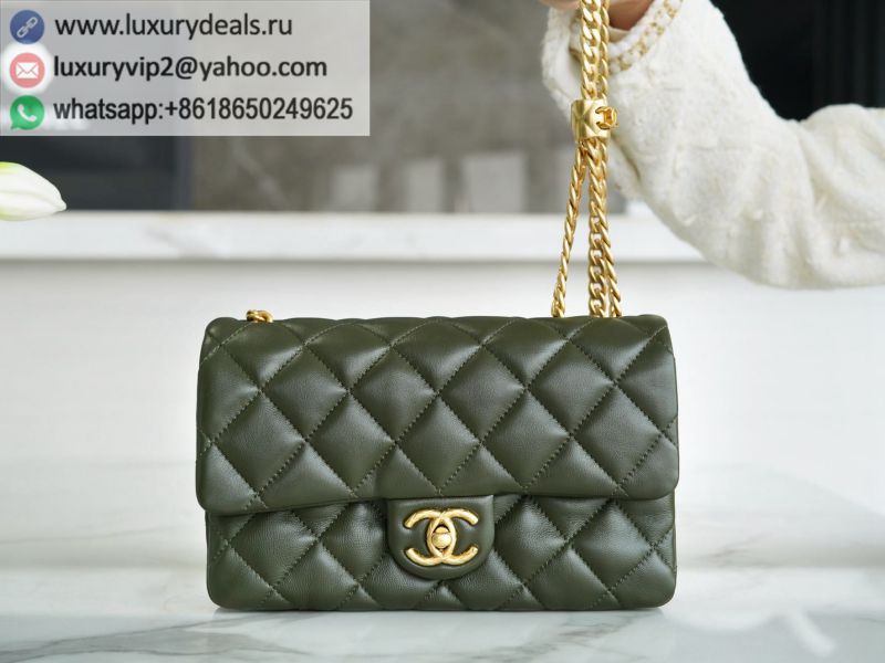 CHANEL 22K Flap Bags AS3393 Green
