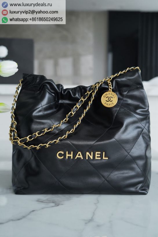 CHANEL 22 Small AS3260 Black Gold Buckle
