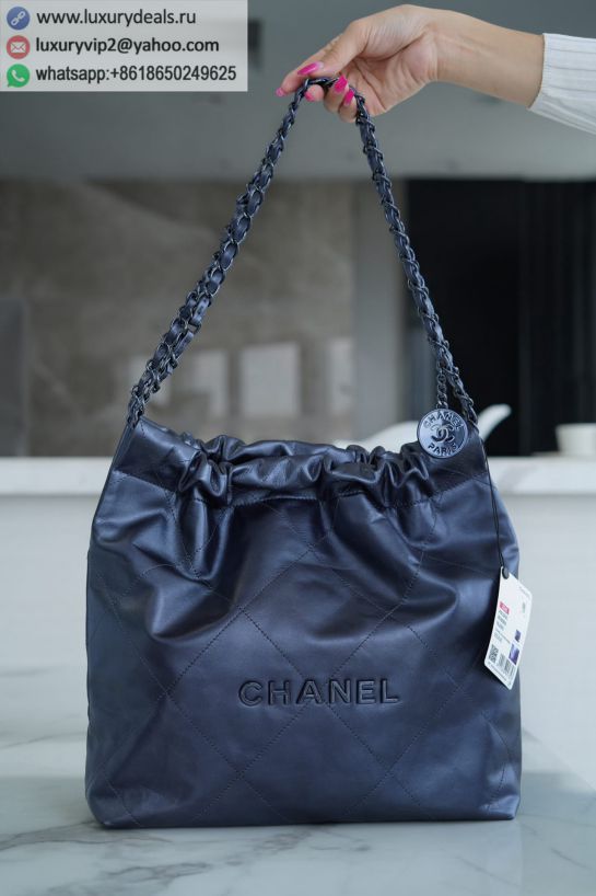 CHANEL 22 Small AS3260 Metal Blue