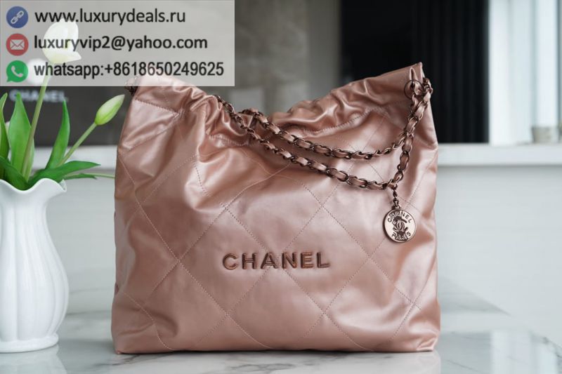 CHANEL 22 AS3261 Rose Gold