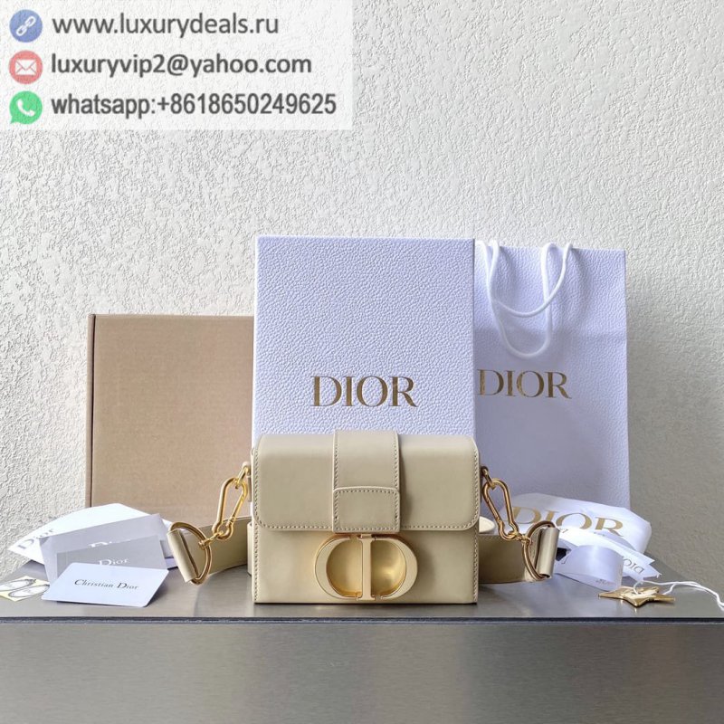 DIOR 30 MONTAIGNE Box Bags M9204 Nude / Gold Metal