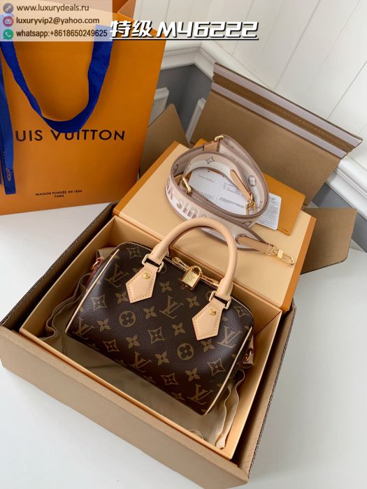 LV M46222 SPEEDY BANDOULIERE 20 Tote Bags