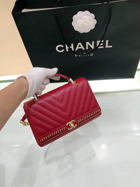 CC V Red Leather Crossbody Shoulder Bags Women Bags