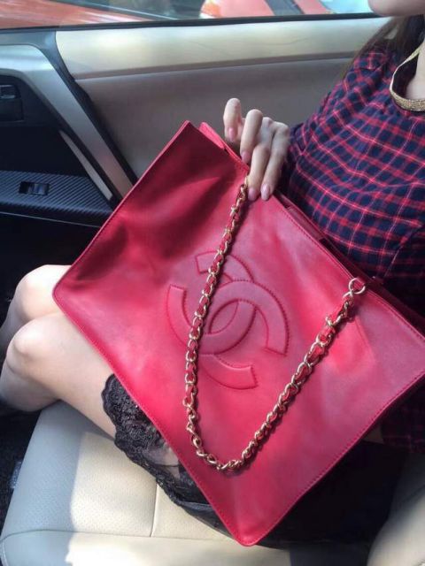 CC 2018ss Red Shopping Bags Women Bags