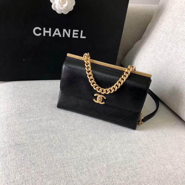 CC 2018ss Soft Leather Chain A57086 Black Shoulder Bags Women Bags