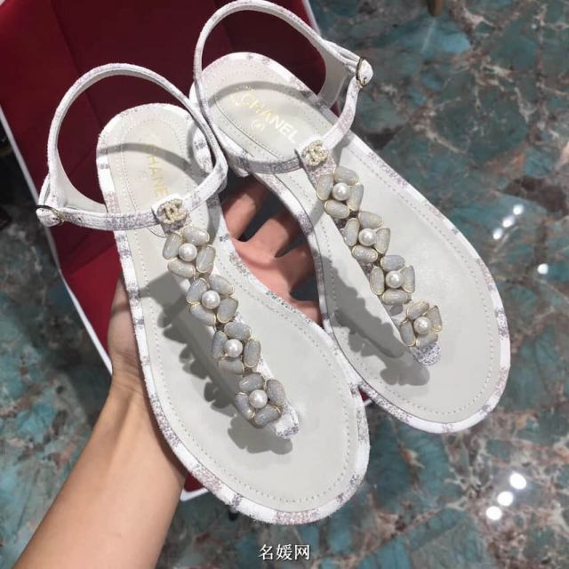 CC 2018ss Sandals White Women Shoes