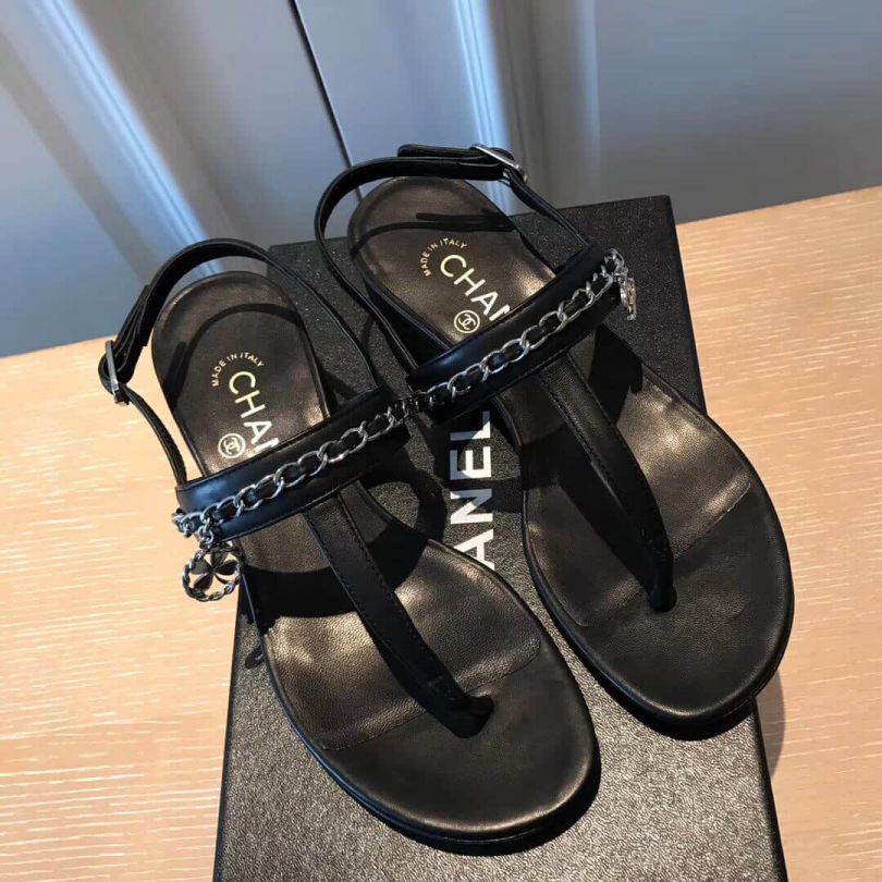 CC 2018ss Sandals Black Women Shoes