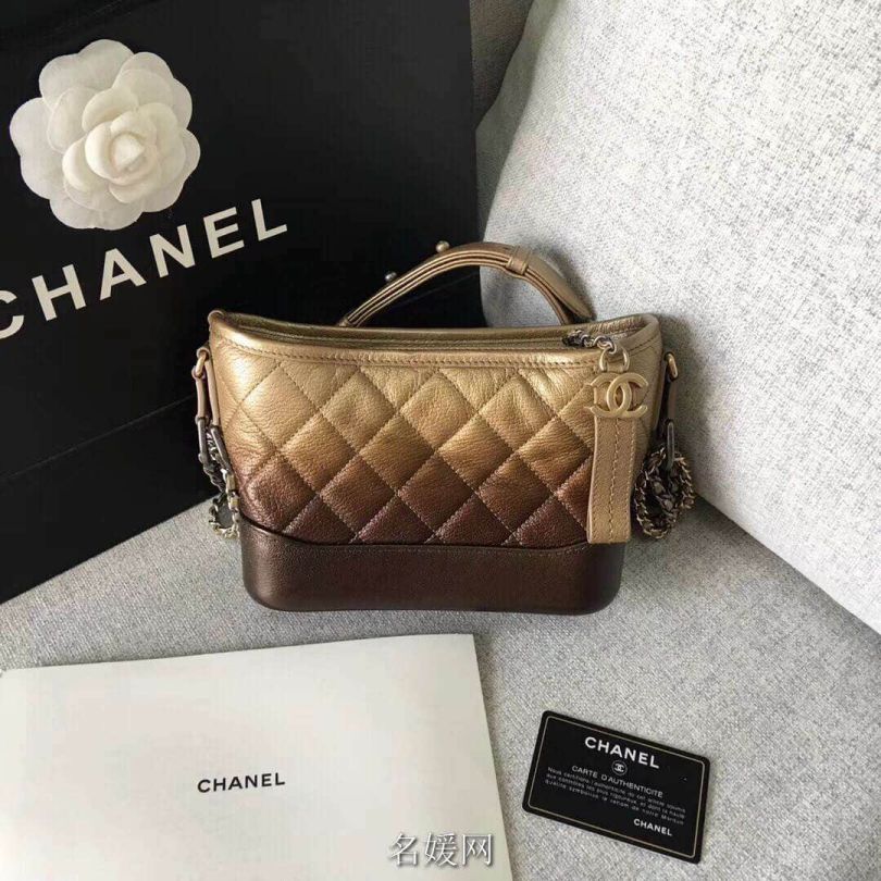 CC 2018ss Gabrielle Coffee Fading Gold Small Shoulder Bags Women Bags