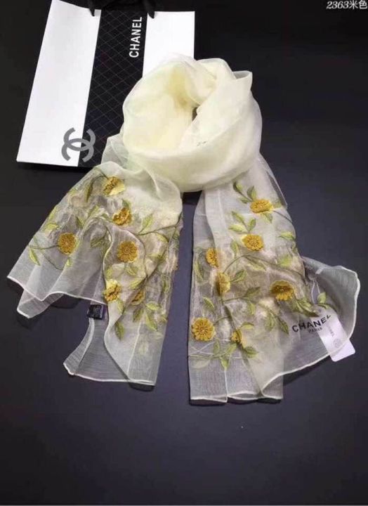 CC 2018 LOGO Embroidery Silk 2363 Women Scarves