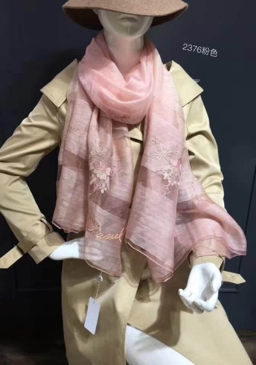 CC 2018 Embroidery Embroidery Women Scarves