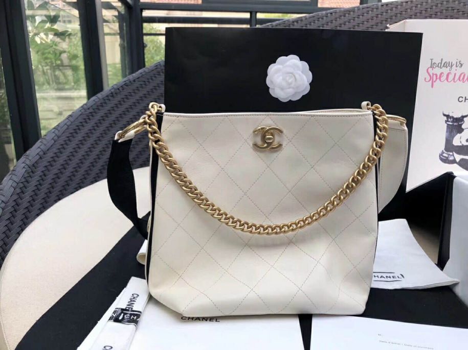 CC 2018ss Small White Bucket Bags Women Bags