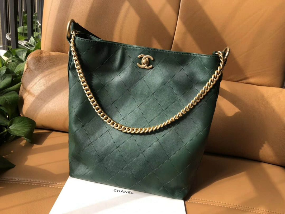 CC 2019FW Large Green Bucket Bags Women Bags