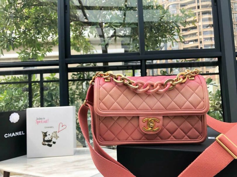 CC Fading Coral Pink Large Shoulder Bags Women Bags