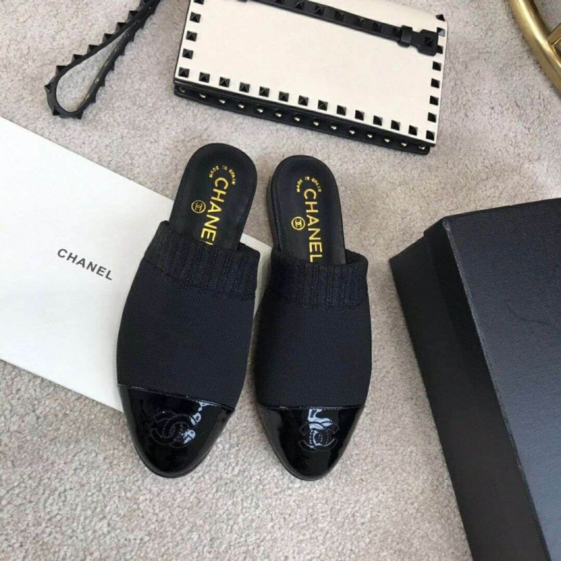 CC Soft Leather Slippers Women Shoes