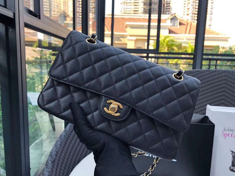 CC CF25 Classic Black Gold Buckle Shoulder Bags Women Bags