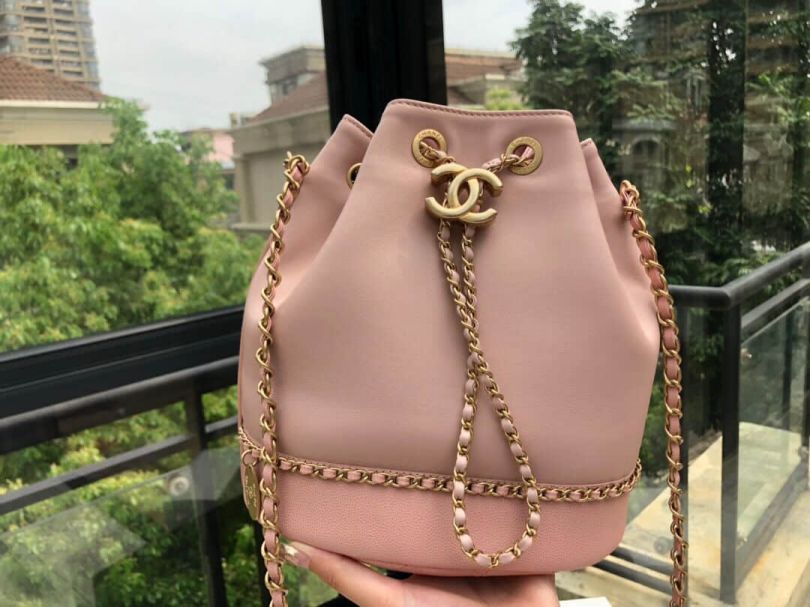 CC 2019SS Pink Bucket Bags Women Bags