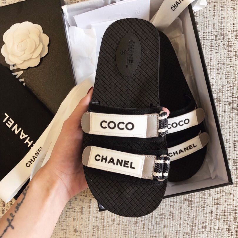CC 19ss new collection logo Slippers Women Shoes