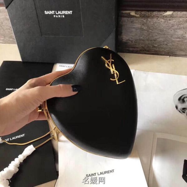 YSL 2018 LOVE Leather Bag on Chain 466212 Shoulder Bags