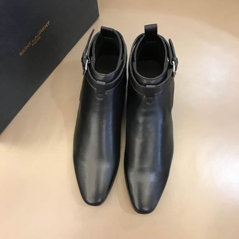 YSL Leather Shoes Men Shoes