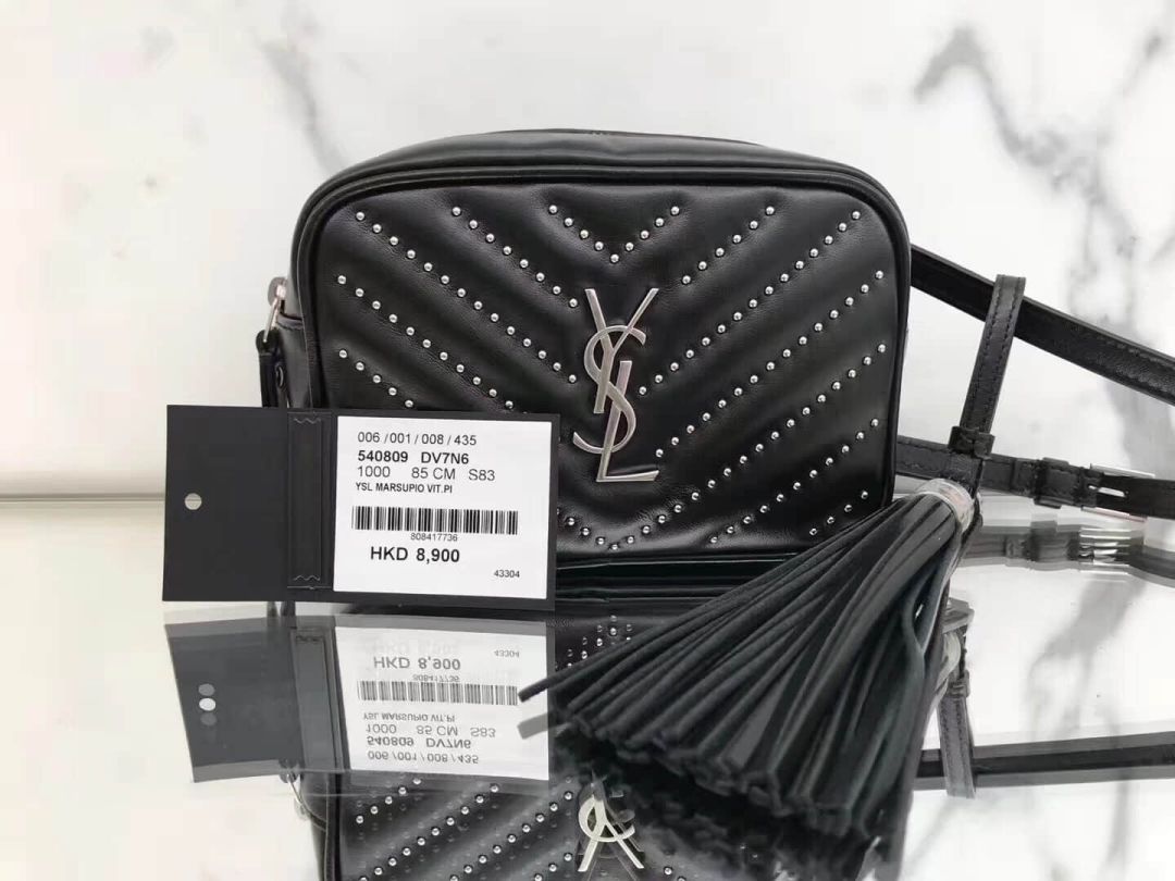 YSL Lou Black Leather 540809 Waist Bags