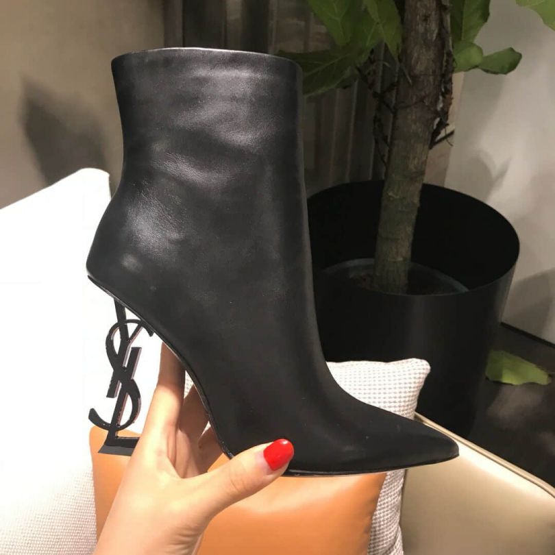 YSL/SLP 2018 Ankle Boots LOGO Ankle Boots Women Shoes