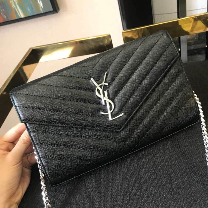YSL WOC Caviar Bag on Chain 360452 Shoulder Bags